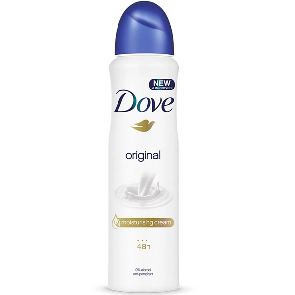 اسپری بدن اورجینال داو زنانه ضد تعریق 48 ساعته 250 میل | DOVE Spray 48h Anti-Perspirant Original